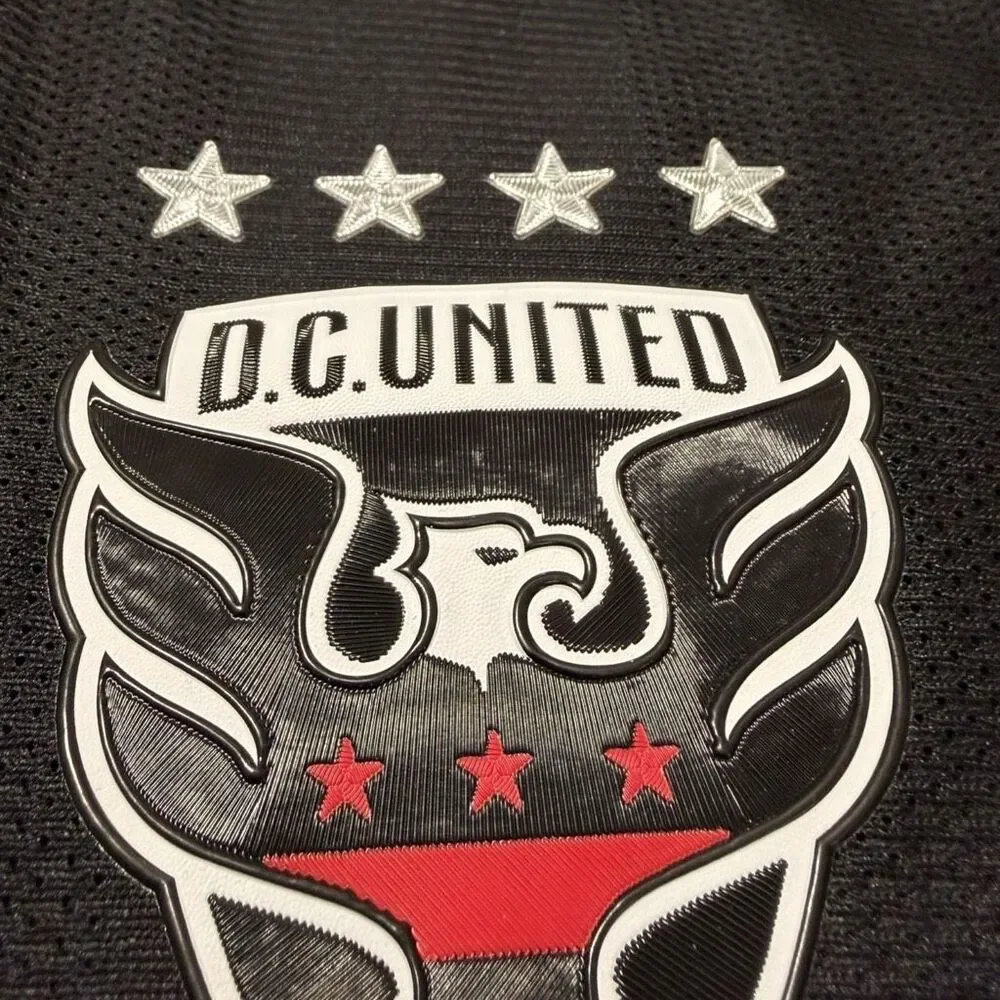 Adidas DC United 2022-23 Authentic Home Jersey Black H47822 Mens size XL New (b)